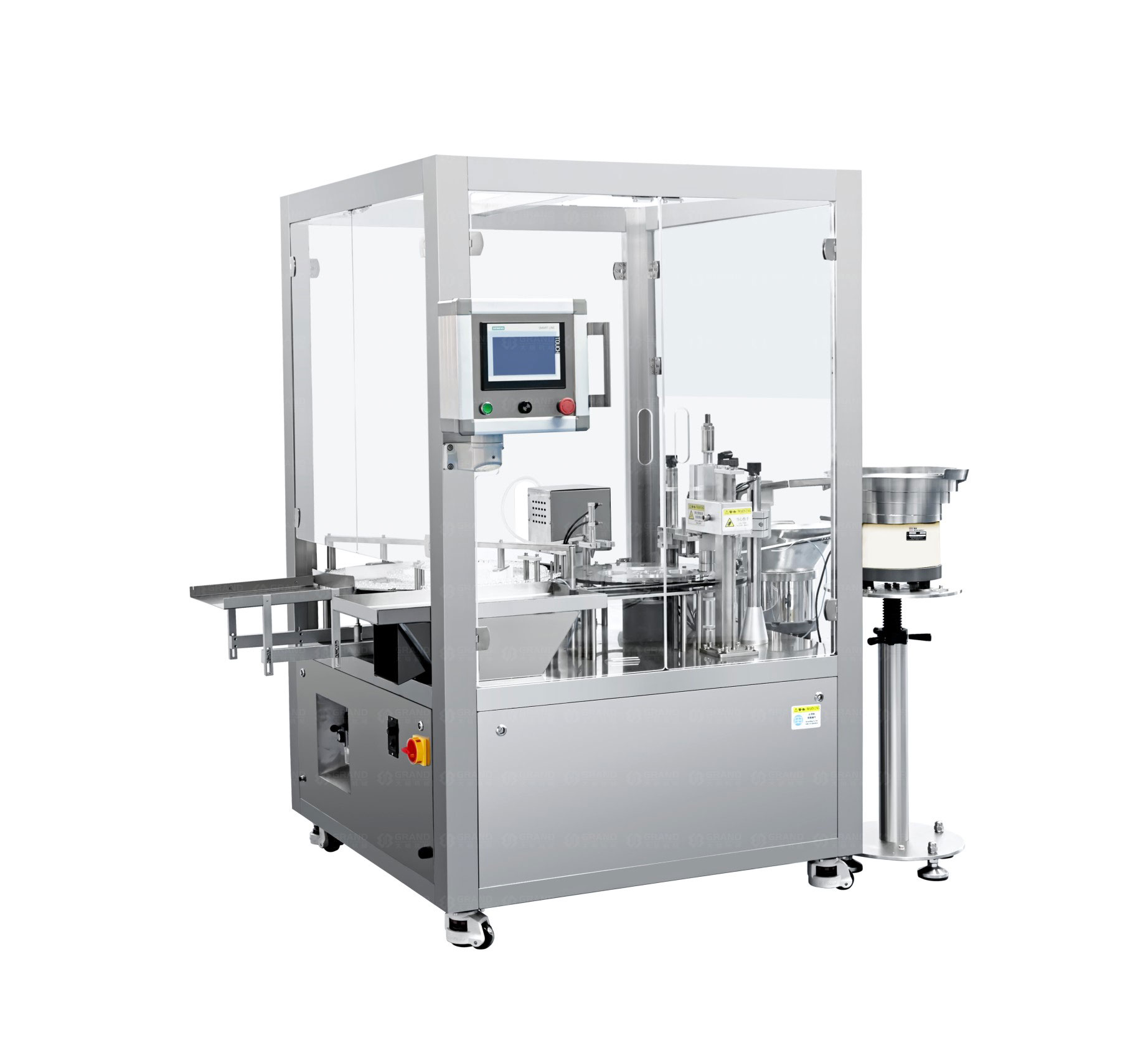 Fully automatic vial (liquid) single head filling and capping machine